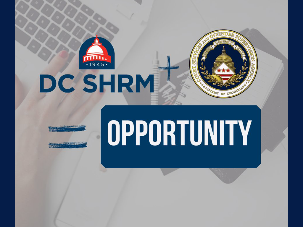 DC SHRM and CSOSA = Opportunity