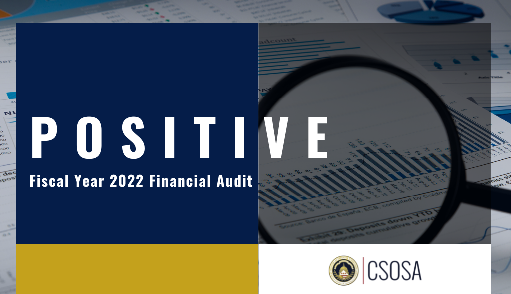 Positive Fiscal Year 2022 Financial Audit - CSOSA